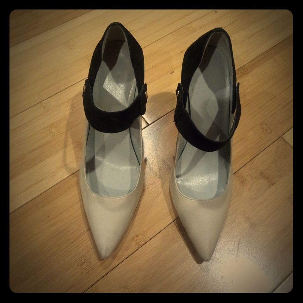 Calvin Klein Brystal Nude & Black heels